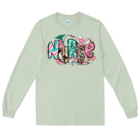 Matcha floral nurse Long Sleeve Tee - RanaPortraitStore