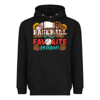 Black baseball is my favorite season Heavyweight Hoodie - HRA Design Shop