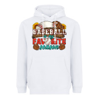 White baseball is my favorite season Heavyweight Hoodie - HRA Design Shop