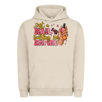 Pigment French Oak just a nail boss building her empire Urban Hoodie - MaliasSmallBusiness
