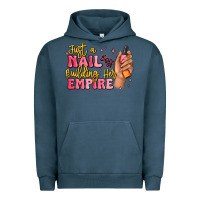 Pigment Midnight Navy just a nail boss building her empire Urban Hoodie - MaliasSmallBusiness