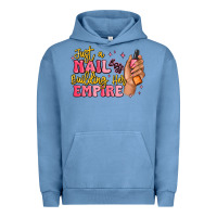 Pigment Pebble Blue just a nail boss building her empire Urban Hoodie - MaliasSmallBusiness