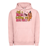 Pigment Salmon just a nail boss building her empire Urban Hoodie - MaliasSmallBusiness