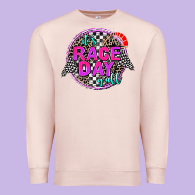 It's Race Day Y'all Premium Sweatshirt Designed By Adodesignshop