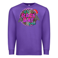 Purple it's race day y'all Premium Sweatshirt - AdoDesignShop