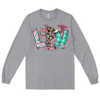 Heather Grey floral lpn licensed practical nurse Long Sleeve Tee - RanaPortraitStore