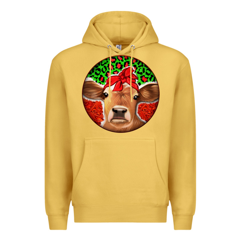 Christmas Cow Premium Hoodie by Jasminsmagicworld | Teevron