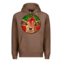 Chestnut Christmas Cow Premium Hoodie - Jasminsmagicworld