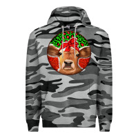 Slate Camo Christmas Cow Premium Hoodie - Jasminsmagicworld