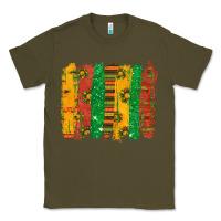 Army Green black history brushstroke Classic Tee - texasbilliewilder