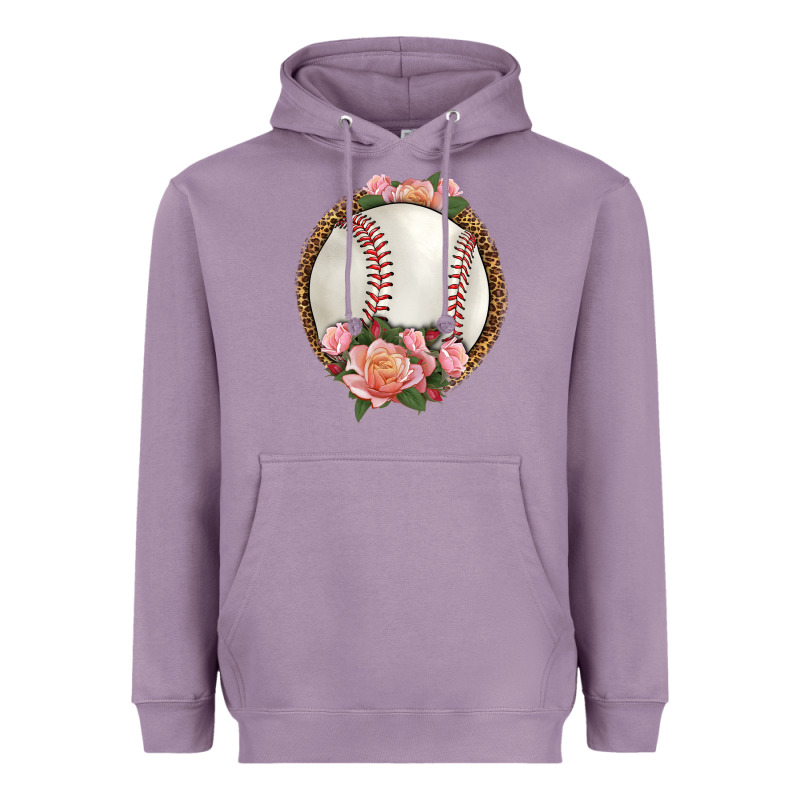Western Baseball With Roses Heavyweight Hoodie by HRA Design Shop | Teevron
