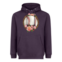 Plum western baseball with roses Heavyweight Hoodie - HRA Design Shop