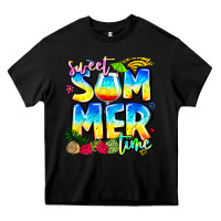 Black summer time Heavy Core Tee - CowhideDigitalArt