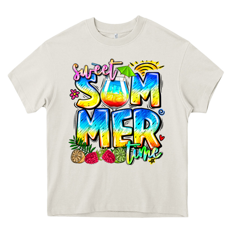 Summer Time Heavy Core Tee by CowhideDigitalArt | Teevron