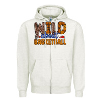 Oatmeal Heather wild about basketball Zipper Hoodie - Zillion Design Studio