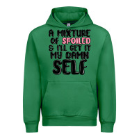 Emerald a mixture of spoiled and ill get it my damn self Urban Hoodie - MaliasSmallBusiness