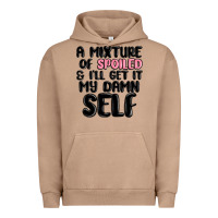 Pigment Burro a mixture of spoiled and ill get it my damn self Urban Hoodie - MaliasSmallBusiness