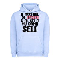 Pigment Grape Ice a mixture of spoiled and ill get it my damn self Urban Hoodie - MaliasSmallBusiness