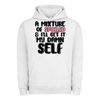 Pigment Lunar Rock a mixture of spoiled and ill get it my damn self Urban Hoodie - MaliasSmallBusiness