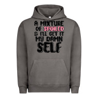 Pigment Tornado a mixture of spoiled and ill get it my damn self Urban Hoodie - MaliasSmallBusiness