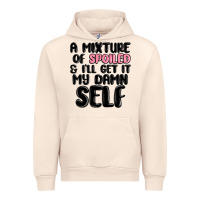 Sandshell a mixture of spoiled and ill get it my damn self Urban Hoodie - MaliasSmallBusiness