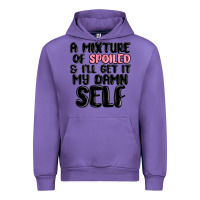 Tulip a mixture of spoiled and ill get it my damn self Urban Hoodie - MaliasSmallBusiness