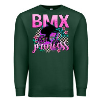 Sports Green bmx princess Premium Sweatshirt - AdoDesignShop