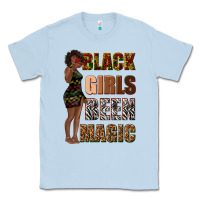 Dusty Blue black girls been magic Classic Tee - texasbilliewilder
