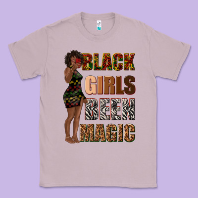 Classic Tee black girls been magic