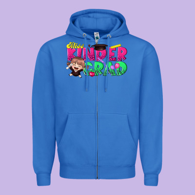 Miss Kinder Grad Zipper Hoodie Designed By Texasbilliewilder