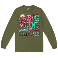 Army Green i like big veins and i cannot lie Long Sleeve Tee - RanaPortraitStore