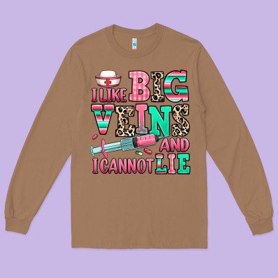 Long Sleeve Tee i like big veins and i cannot lie