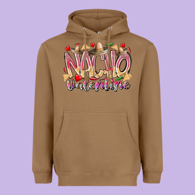 Nacho Valentine Heavyweight Hoodie Designed By Racoondesign