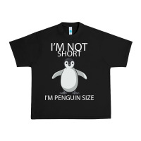 Black I'm Not Short I'm Penguin Size Urban Heavy Tee - Bettercallsaul