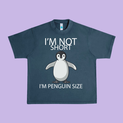 I'm Not Short I'm Penguin Size Urban Heavy Tee Designed By Bettercallsaul