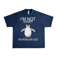Navy I'm Not Short I'm Penguin Size Urban Heavy Tee - Bettercallsaul