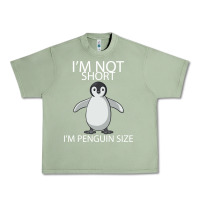 Oil Green I'm Not Short I'm Penguin Size Urban Heavy Tee - Bettercallsaul