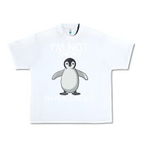 White I'm Not Short I'm Penguin Size Urban Heavy Tee - Bettercallsaul