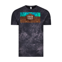 Cloud Black preview custom name turquoise stone leopard bull skull license plate Vintage Tee - Artiststas