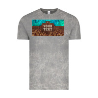 Cloud Rock preview custom name turquoise stone leopard bull skull license plate Vintage Tee - Artiststas