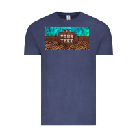 Vintage Denim preview custom name turquoise stone leopard bull skull license plate Vintage Tee - Artiststas