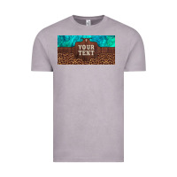 Vintage Zinc preview custom name turquoise stone leopard bull skull license plate Vintage Tee - Artiststas