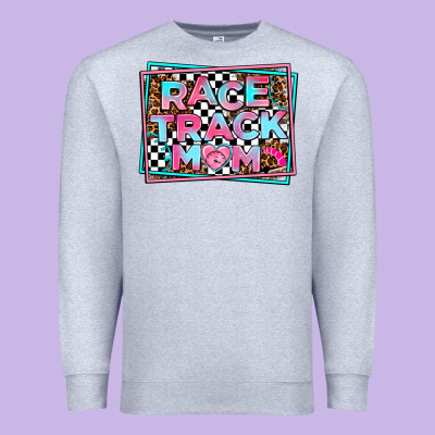 Race Track Mom Premium Sweatshirt Designed By Adodesignshop