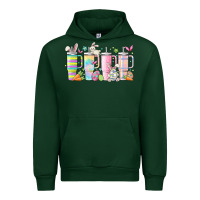 Forest Green retro groovy easter Urban Hoodie - MaliasSmallBusiness