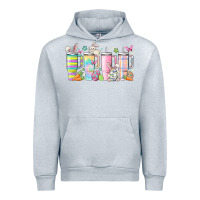 Heather Grey retro groovy easter Urban Hoodie - MaliasSmallBusiness