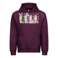 Mauve Wine retro groovy easter Urban Hoodie - MaliasSmallBusiness