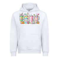 White retro groovy easter Urban Hoodie - MaliasSmallBusiness