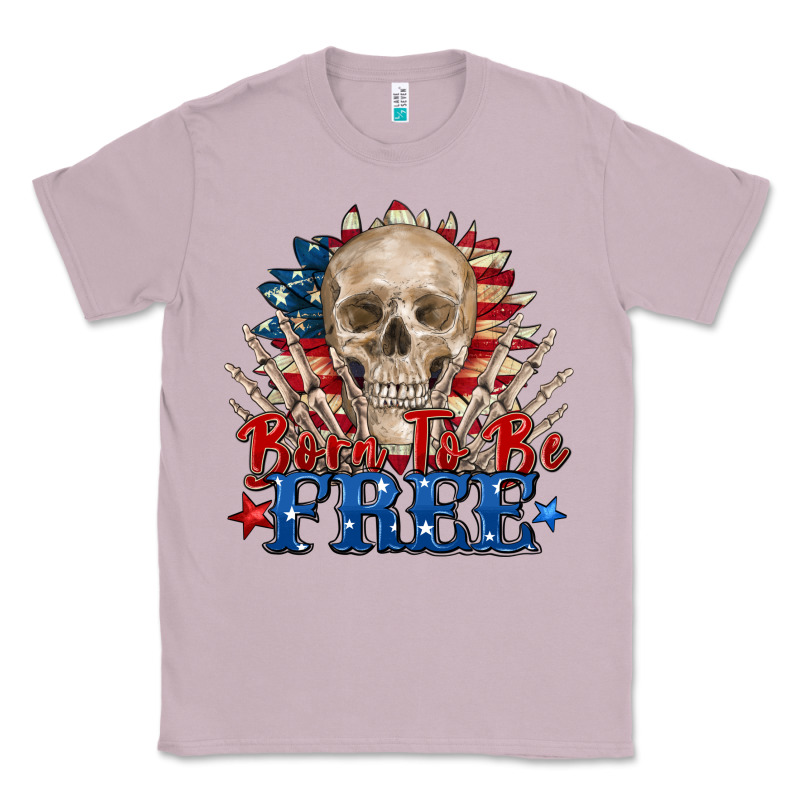 Born To Be Free Skeleton Classic Tee by Zillion Design Studio | Teevron