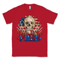 Red born to be free skeleton Classic Tee - Zillion Design Studio