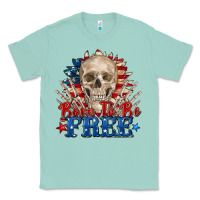 Seafoam born to be free skeleton Classic Tee - Zillion Design Studio